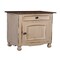 The Hamptons Collection 26.75” Beige and Brown Distressed Cottage Two Tone Storage Table